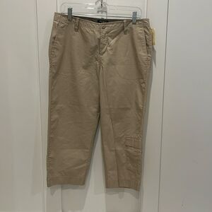 Eddie Bauer Tan Capri Pants